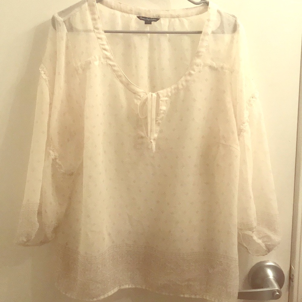 Boho sheer blouse